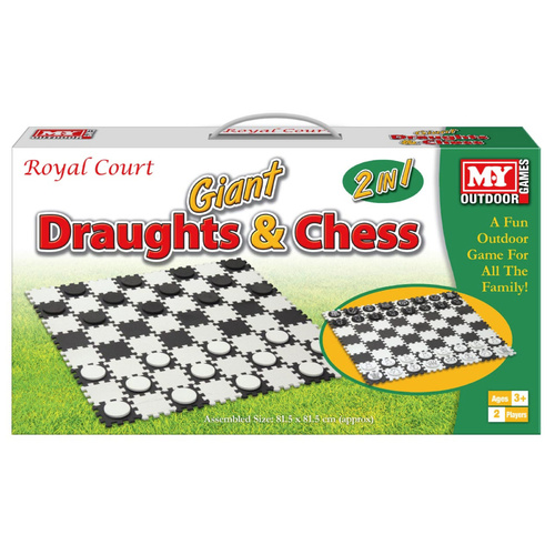 Giant Draughts and Chess (2 in 1)