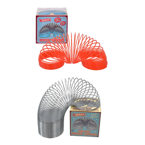 Retro Plastic Magic Spring & Metal Magic Spring Bundle Pack