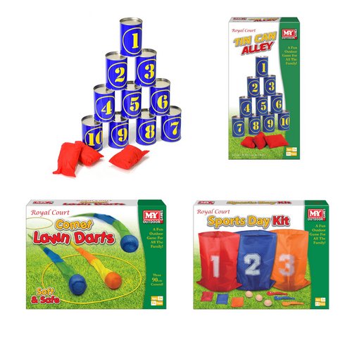 Tin Can Alley, Comet Lawn Darts & Sports Day Kit Bundle Set